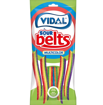 VIDAL - Sour Rainbow Belts HALAL 90g